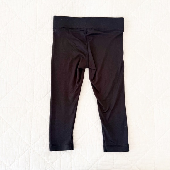 3T Nike Kids Black Leggings White Swoosh - Picture 3 of 3